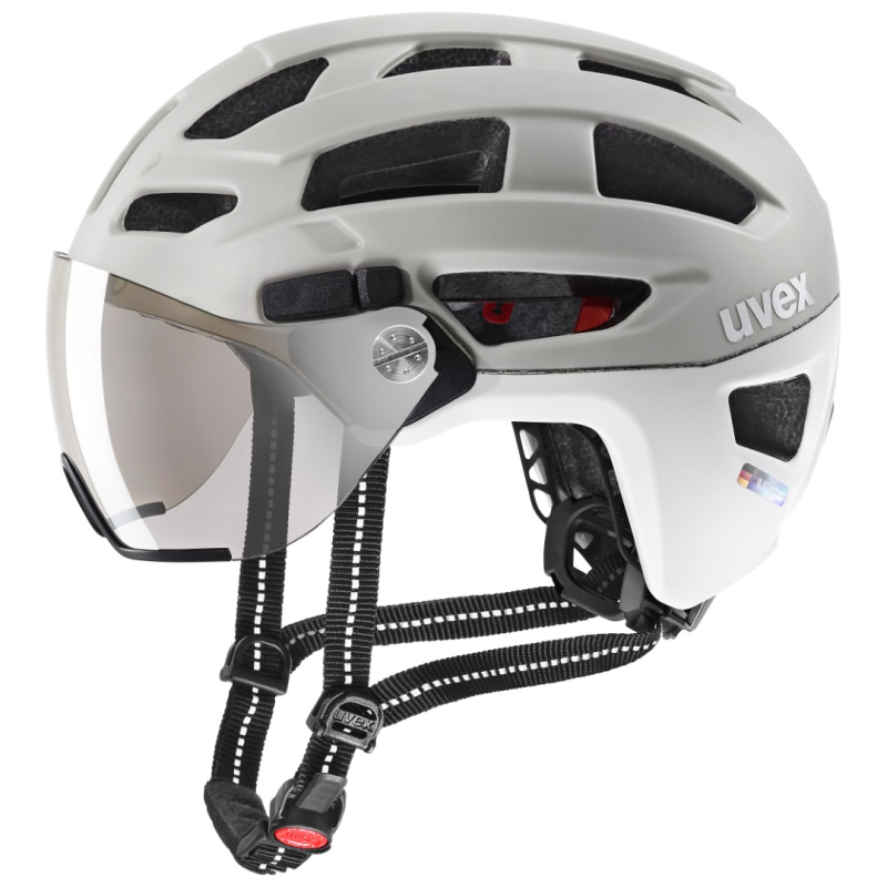 UVEX Helm finale visor sand - white mat 56-61